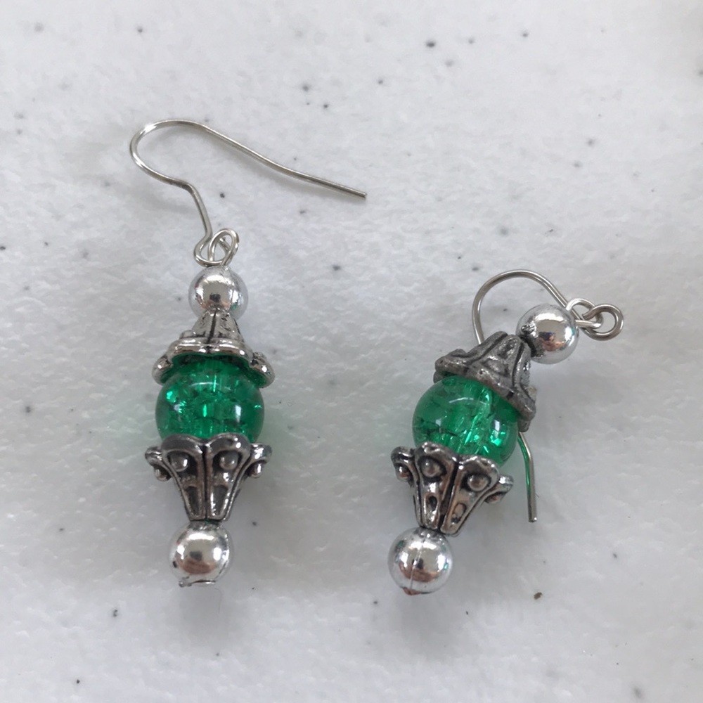 Vintage Crackle Glass Style Beaded Jewelry Combo - Picture 2 of 9